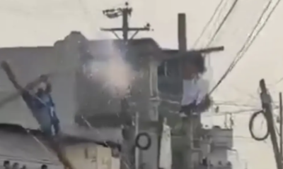 VIDEO | Hombre sufrió descarga eléctrica cuando representaba a Cristo en el Viacrucis